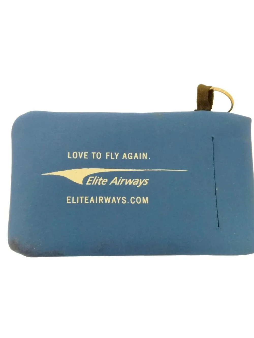 Elite Airways Eyeglass Case Foam Bag Case Key Ring Portlandia Vintage Airline